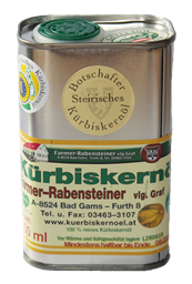Zeige Details für Dose - 250 ml Steirisches Kürbiskernöl Bild von Dose - 250 ml Steirisches Kürbiskernöl