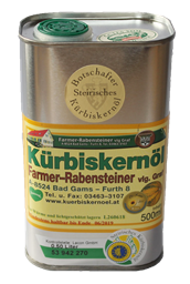 Zeige Details für 500 ml - Steirisches Kürbiskernöl in der praktischen Dose Bild von 500 ml - Steirisches Kürbiskernöl in der praktischen Dose