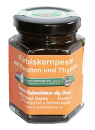 Zeige Details für Kürbiskernpesto mit Karotten und Thymian Bild von Kürbiskernpesto mit Karotten und Thymian