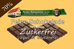 Zeige Details für Zuckerfrei - Vegan & Glutenfrei - 70% Kakao Bild von Zuckerfrei - Vegan & Glutenfrei - 70% Kakao