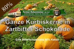 Zeige Details für Ganze Kürbiskerne in Zartbitter Schokolade Bild von Ganze Kürbiskerne in Zartbitter Schokolade