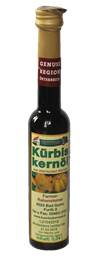 Bild von 0,040 lt - Steirisches Kürbiskernöl in Geschenksflasche " Platin "