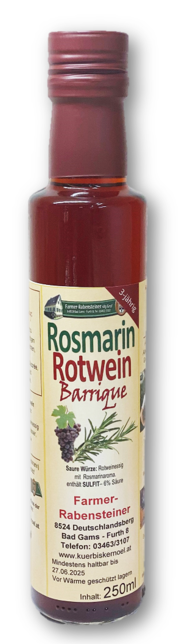 Rosmarin Rotwein Barrique 3-jährig