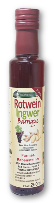 Rotwein Ingwer Barrique 3-jährig