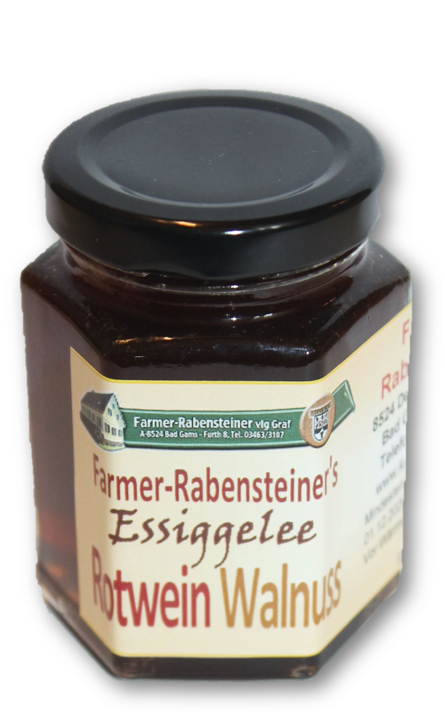 Rotwein Walnuss Essiggelee