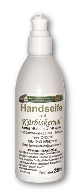 Handseife mit Kürbiskernöl