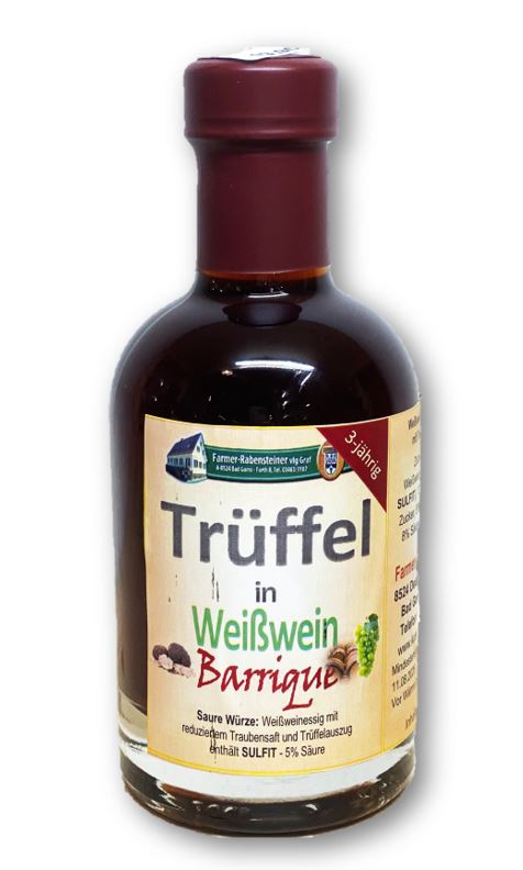 Trüffel in Weißwein Barrique 3-jährig