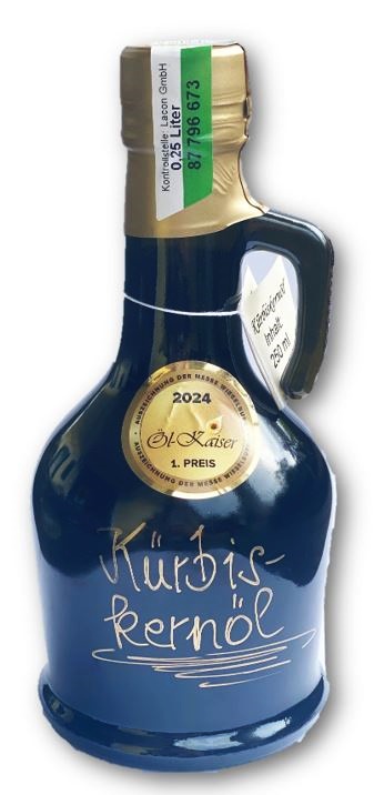 250 ml - Steirisches Kürbiskernöl in Geschenksflasche " Carafina "