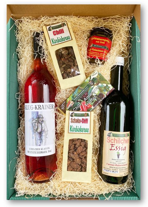 Geschenkkarton "Schilcher und Chili"