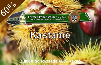 Kastanie - Dunkle Schokolade 60%
