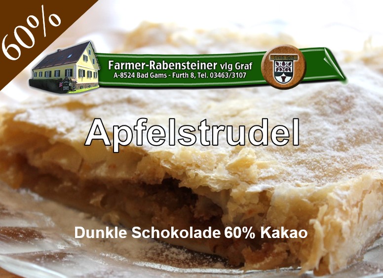 Apfelstrudel - Dunkle Schokolade 60%