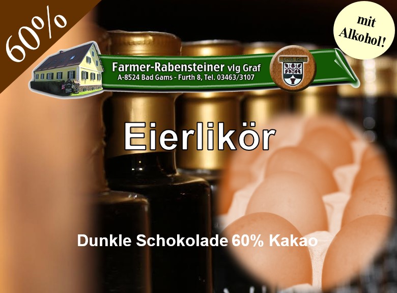 Eierlikör - Dunkle Schokolade 60%