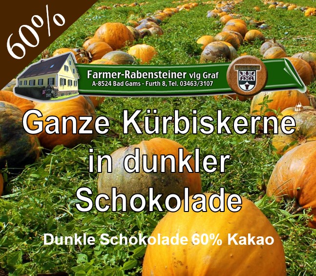 Ganze Kürbiskerne - Dunkle Schokolade 60%