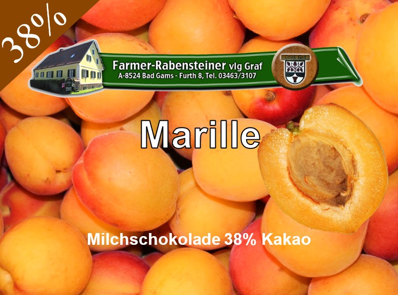 Marille - Milchschokolade 38%