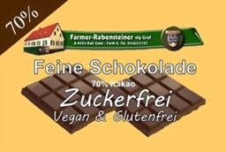 Bild von Zuckerfrei - Vegan & Glutenfrei - 70% Kakao